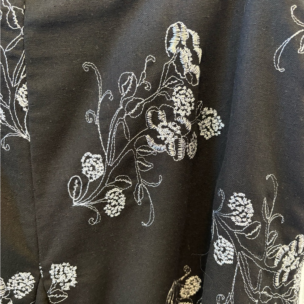 Dizzy Lizzie Wildflower Whimsigoth Women's Size 8 Cotton Linen Blend Size 8 - Picture 6 of 6